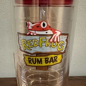 Rum Bar Red Frog Logo Reptile-Themed Travel Tumbler 16oz